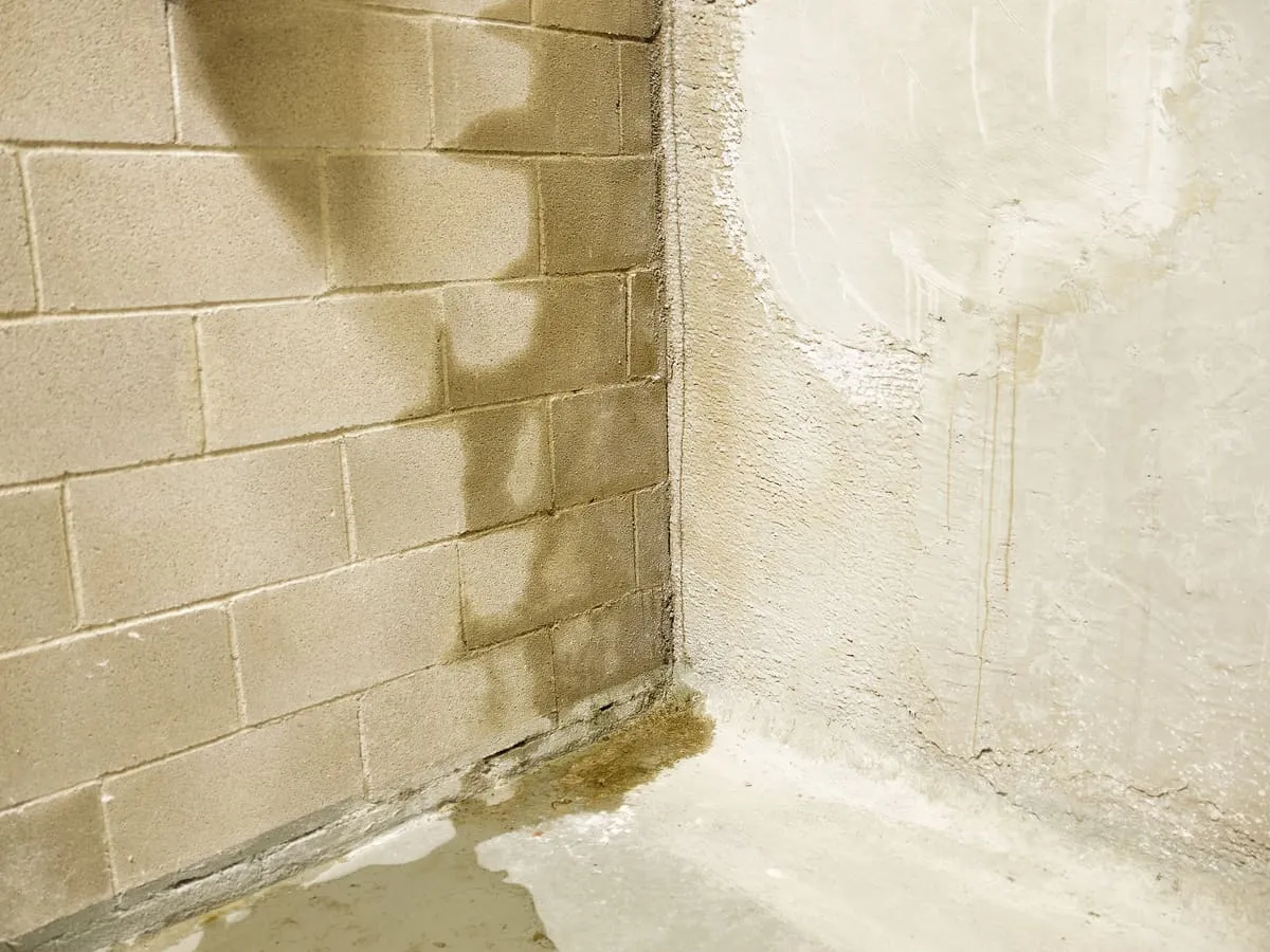 Tanked and waterproofed basement wall
