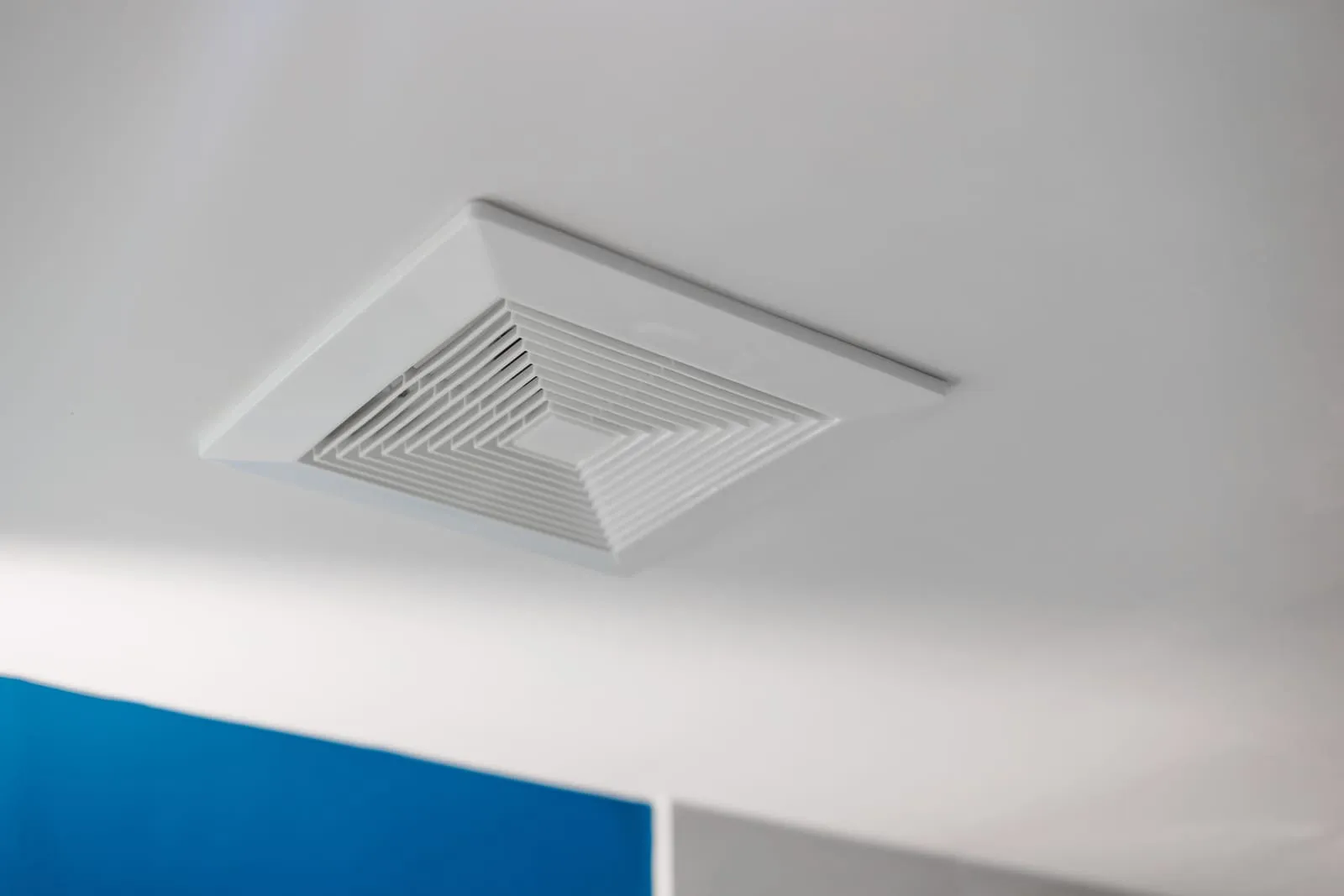 Ventilation unit installed to control damp air in a room